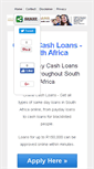 Mobile Screenshot of cash-loans.co.za